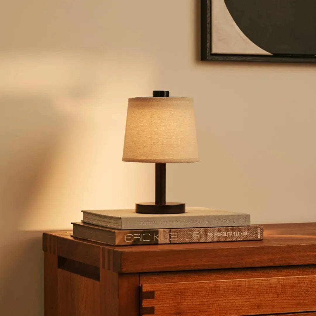 Rover Donkerbruine Houten  Lamp