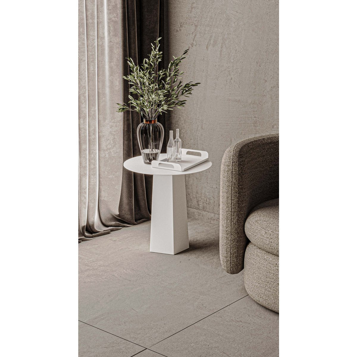 Charm Bijzettafel – Staal – Zwart – Moderne Bijzettafel