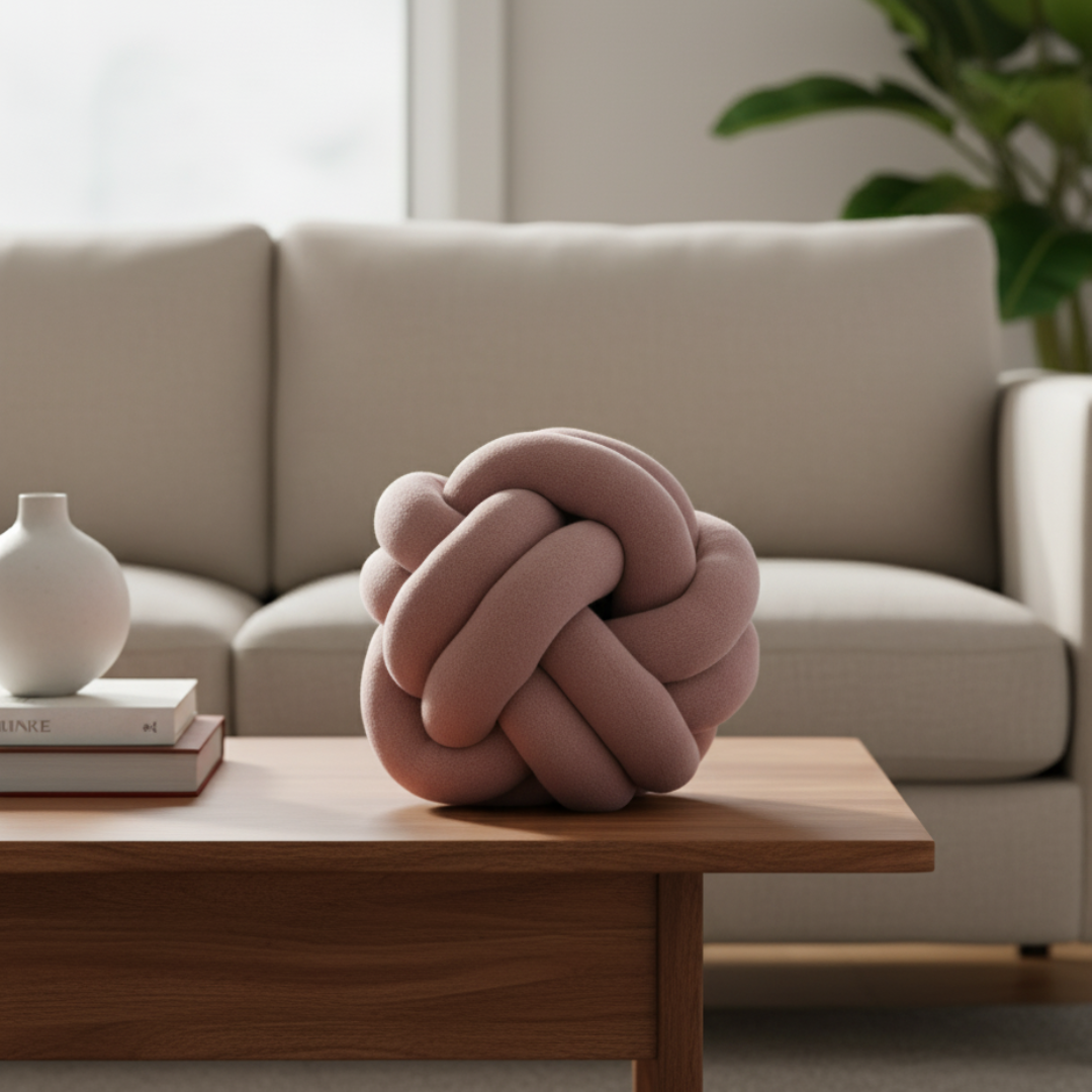 Urbane Hide Nodo Knoopkussen – Cameo Pink