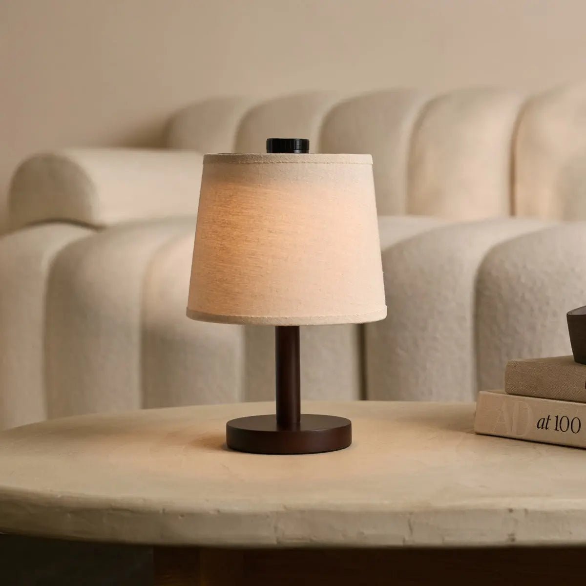 Rover Donkerbruine Houten  Lamp