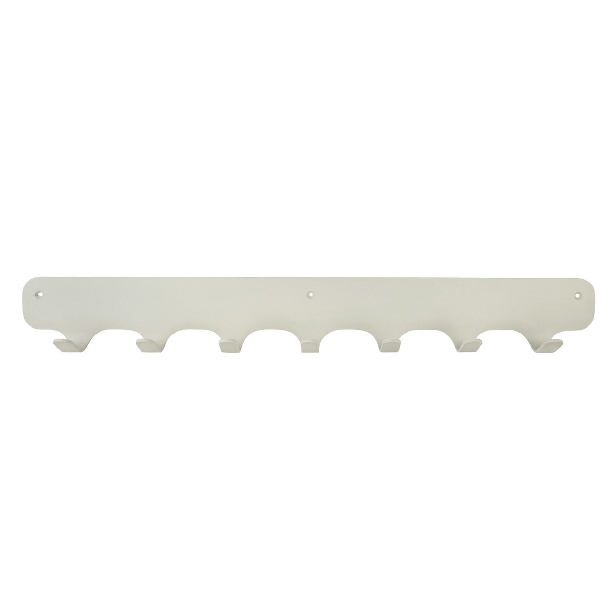 Rounded Seven Wandkapstok – Metaal – 7 Haken Industrieel