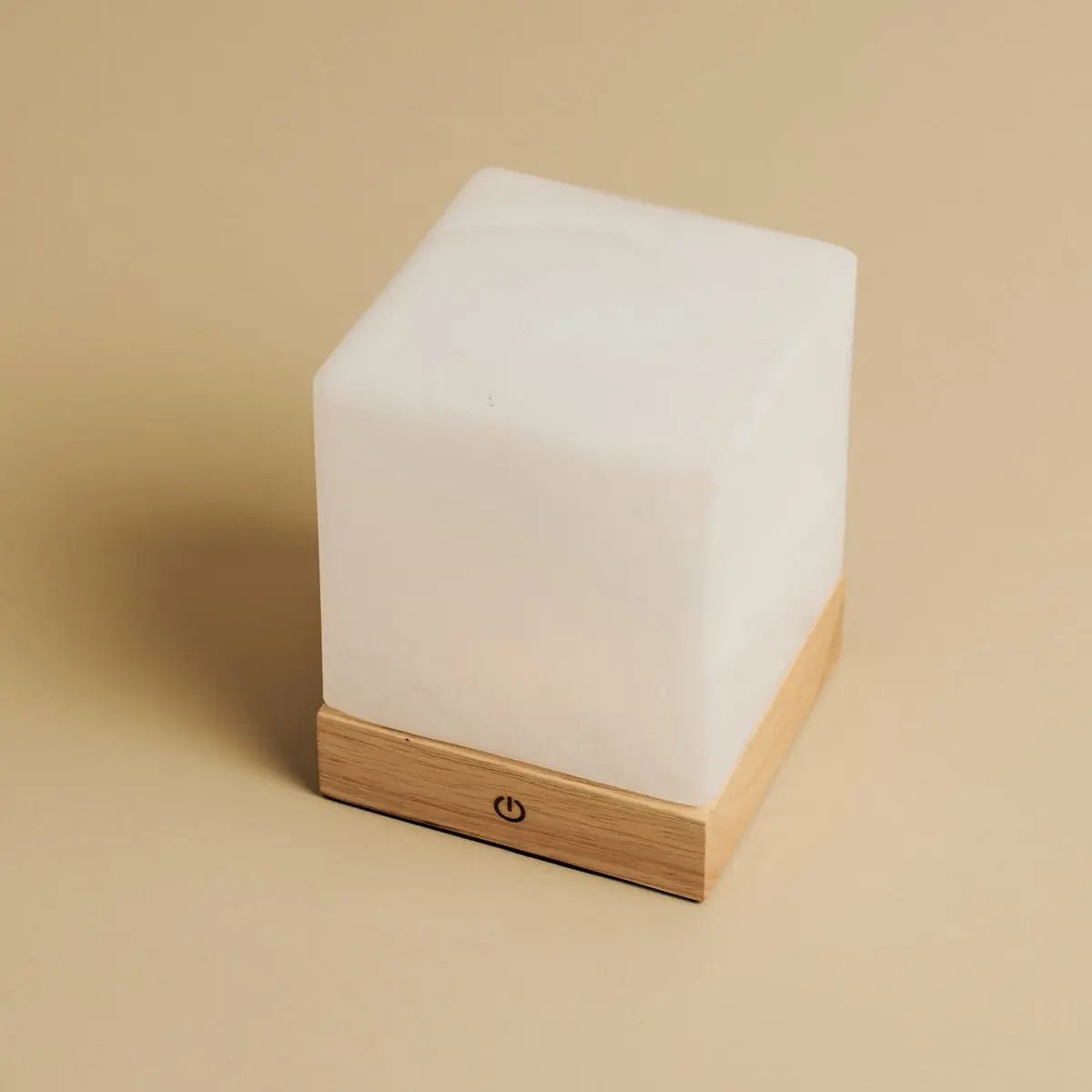 YCE Oplaadbare Tafellamp – Houten Designlamp met Matglas