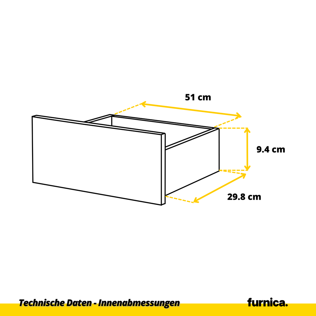 ARMAND Ladekast 60x92x33 cm – Dressoir met 4 Lades, Wotan Eiken, MFC Opbergkast