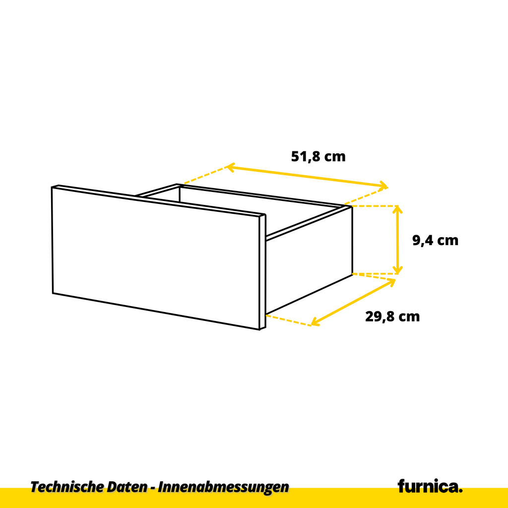 BASTIAN Ladekast 120x92x33 cm – Dressoir met 8 Lades, Mat Wit & Wotan Eiken, MFC