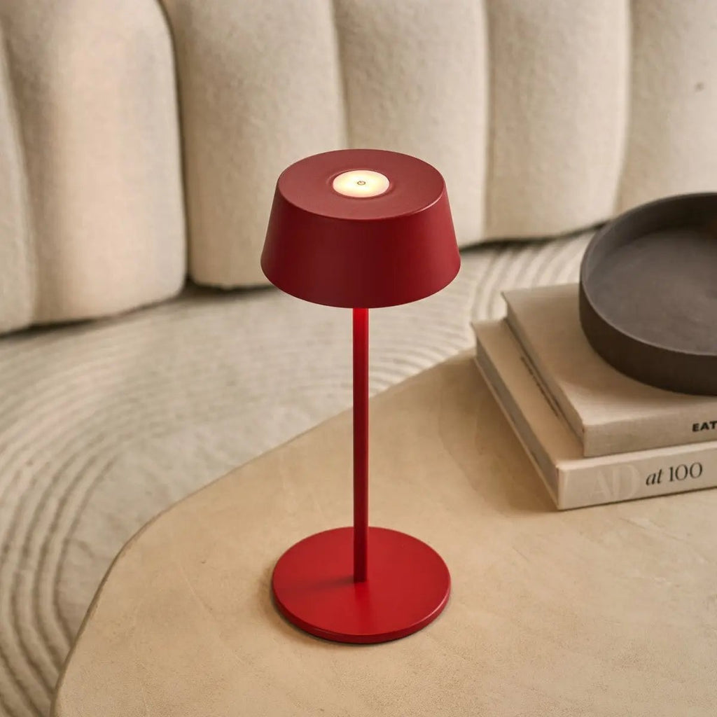 Hugo Berry rode oplaadbare tafellamp