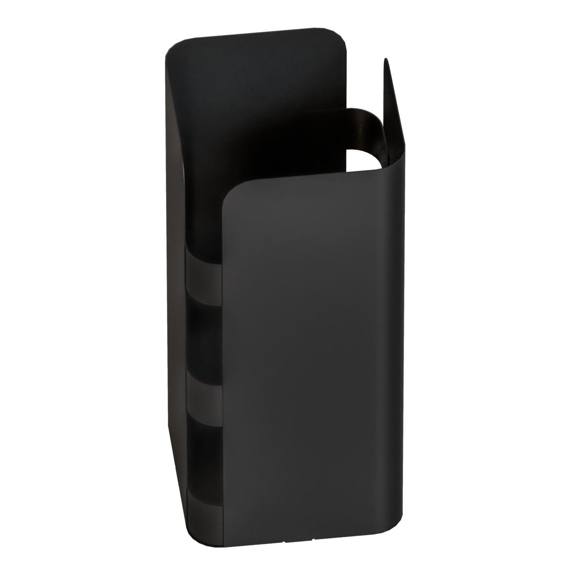 Curvy paraplubak - Zwart