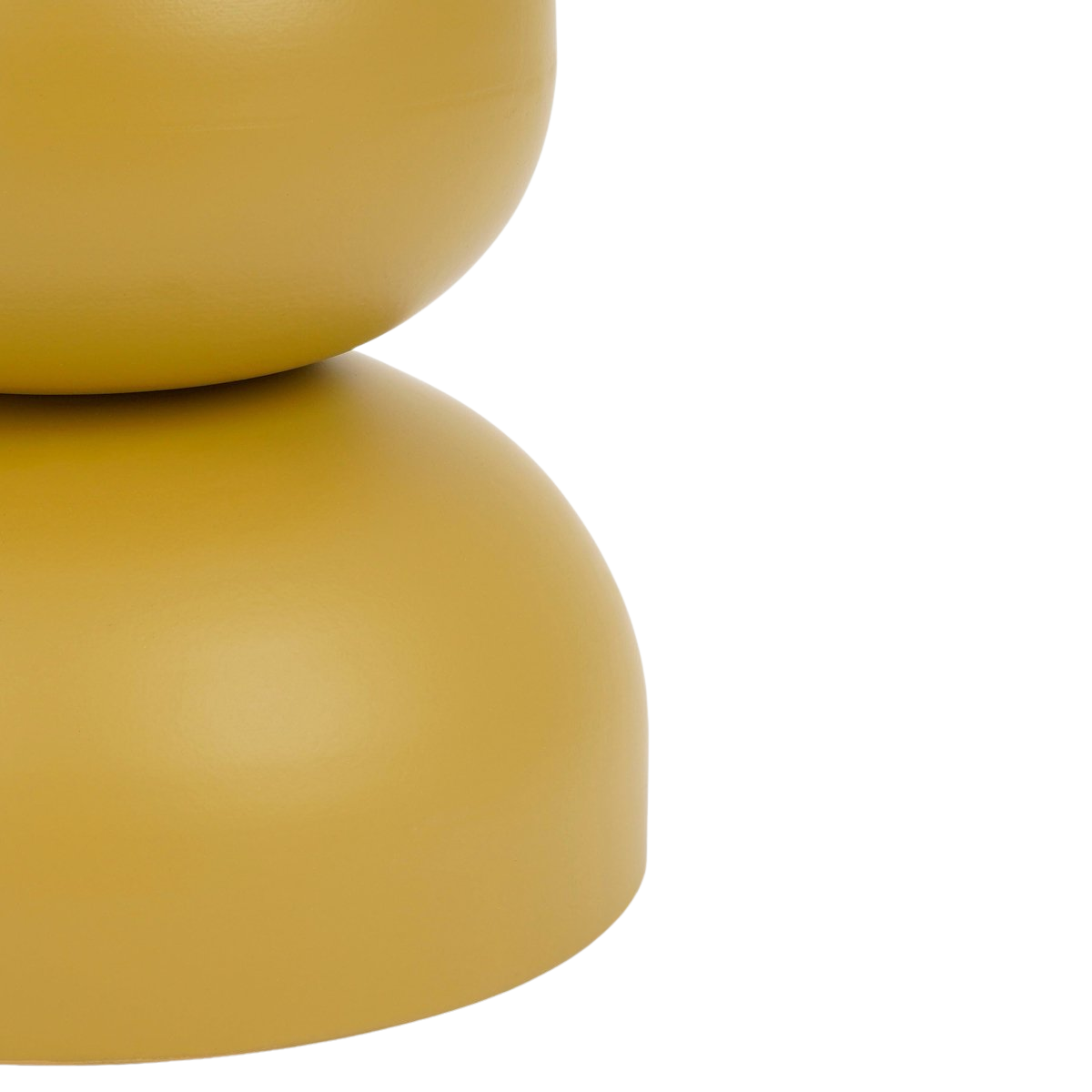 Luna Bijzettafel – Beige – IJzer – Ronde Moderne Bijzettafel