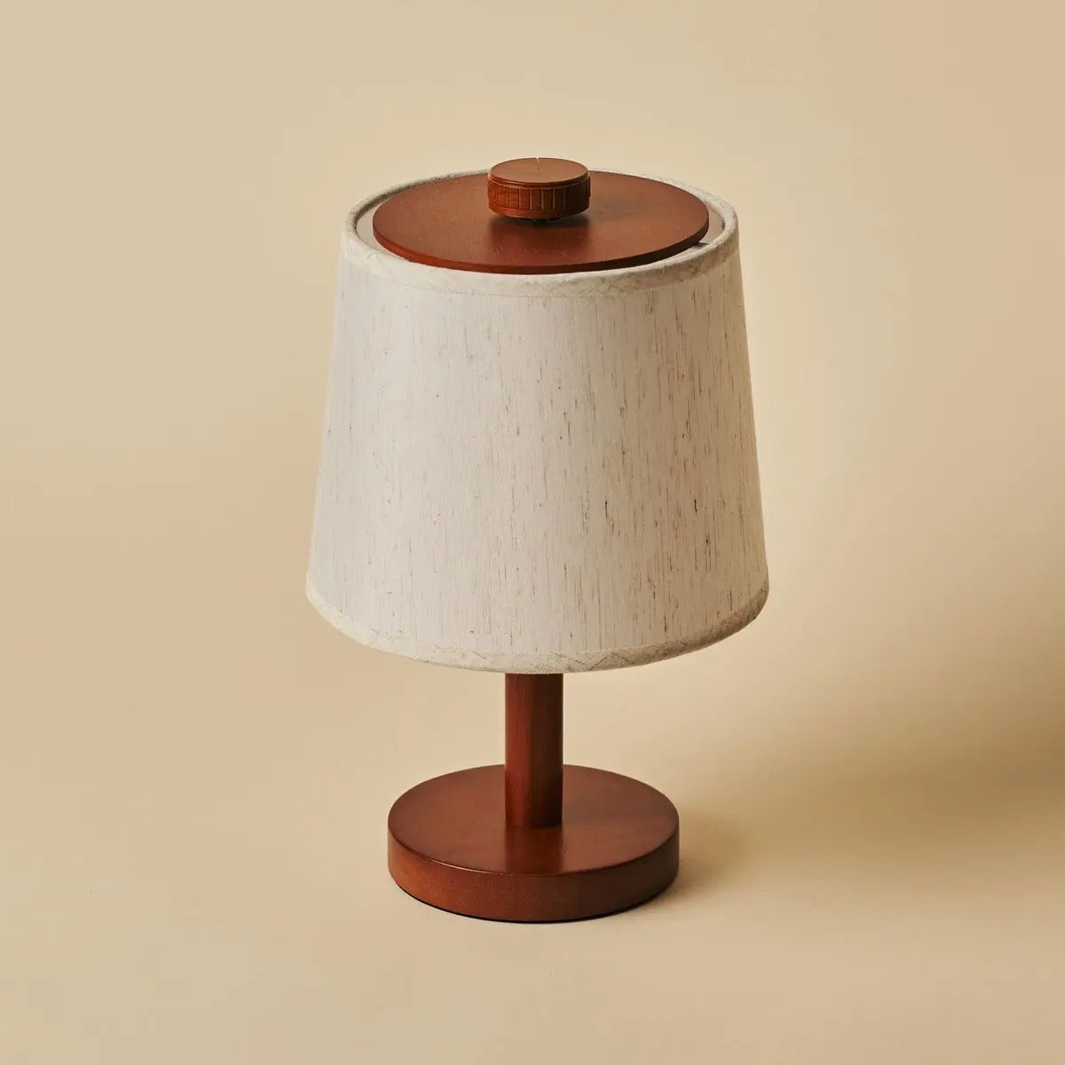 Rover kastanjebruine houten oplaadbare lamp