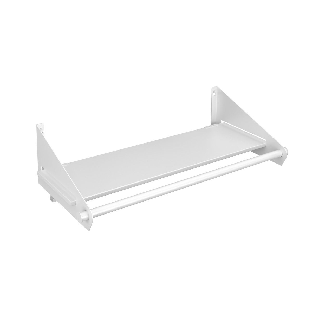 Switch Wandkapstok – Staal – Zwart/Wit – Wandkapstok met Hoedenplank en 9 Haken