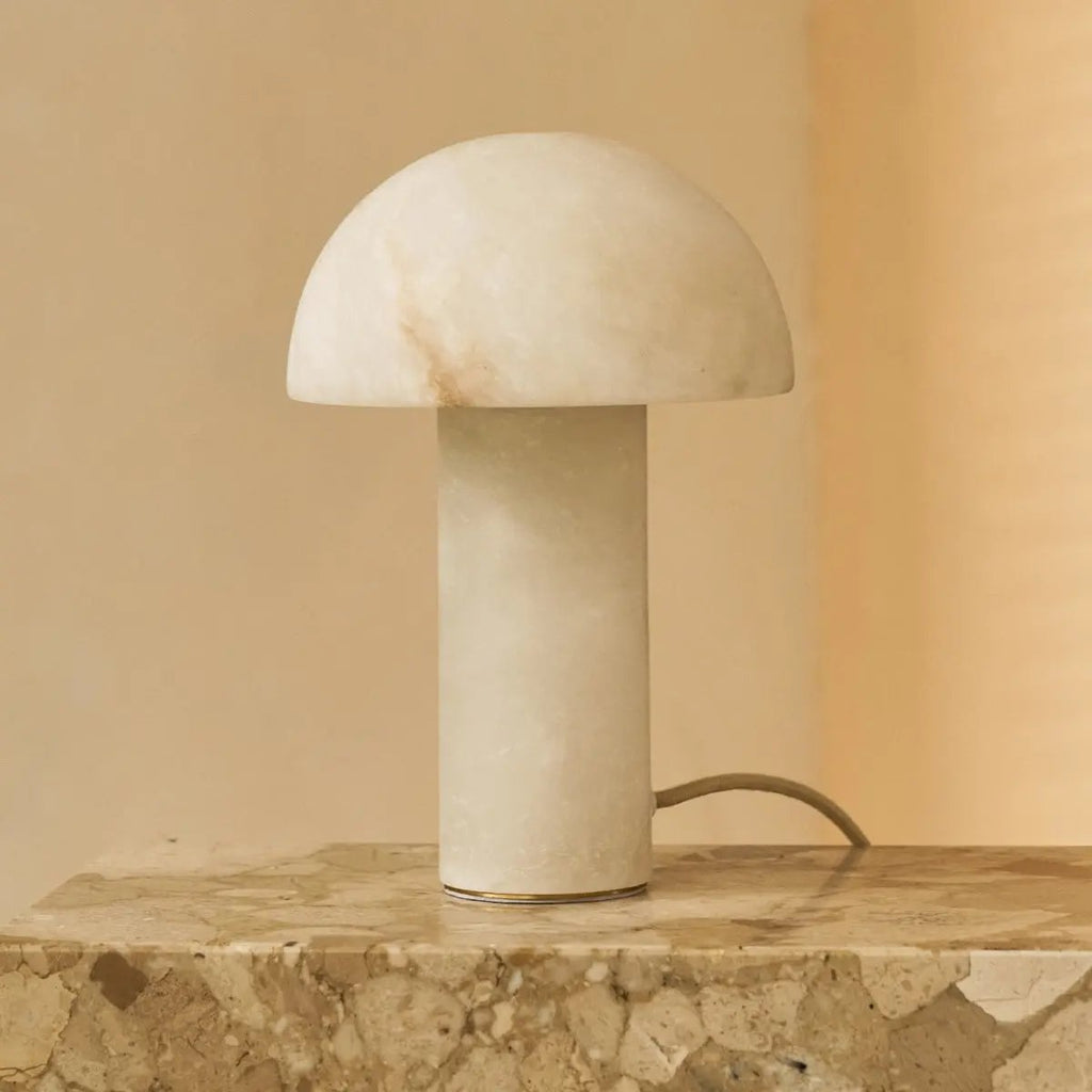 Francesco Tafellamp – Massief Albast – Luxe Design Lamp