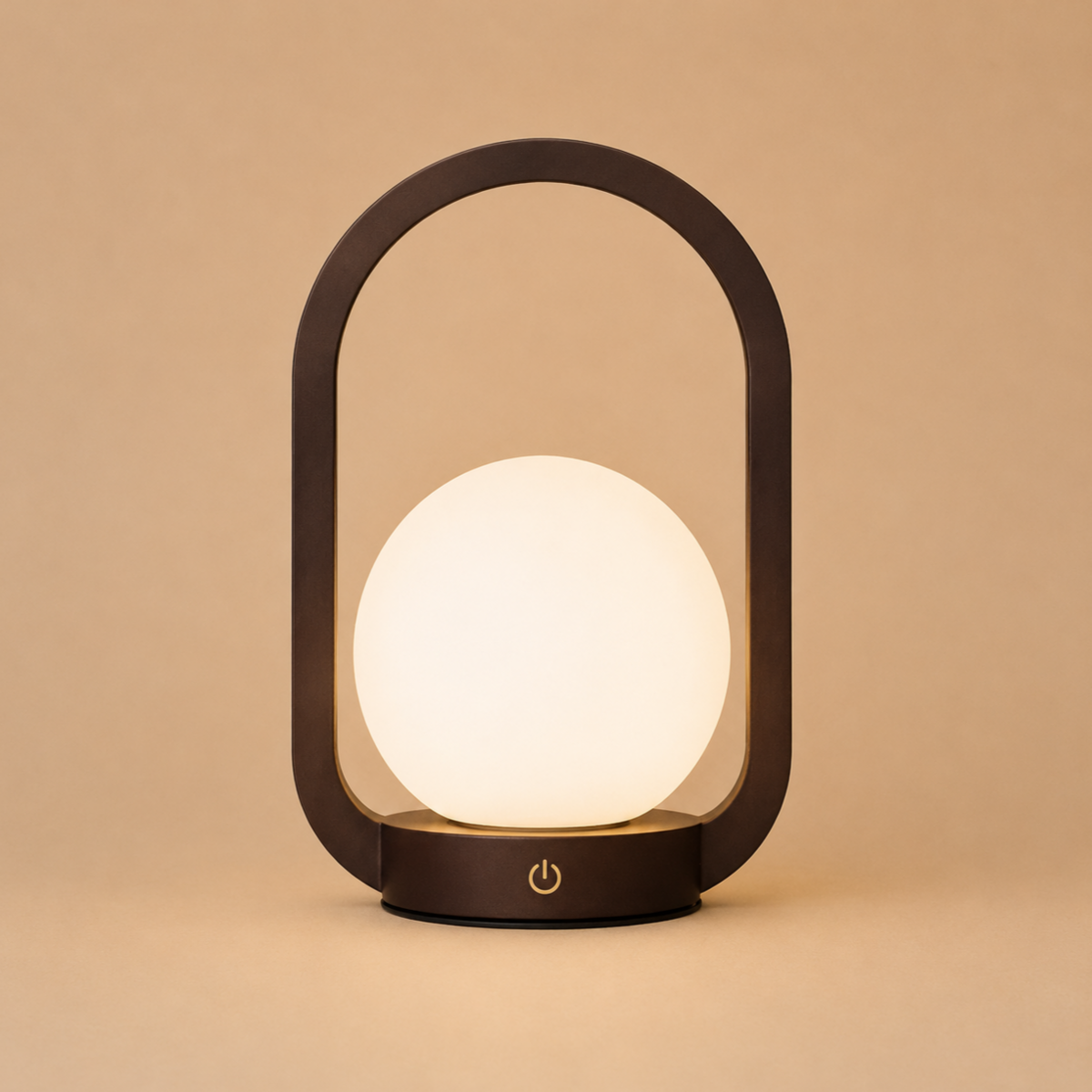 Skye Donkerbruine Houten Snoerloze Lamp