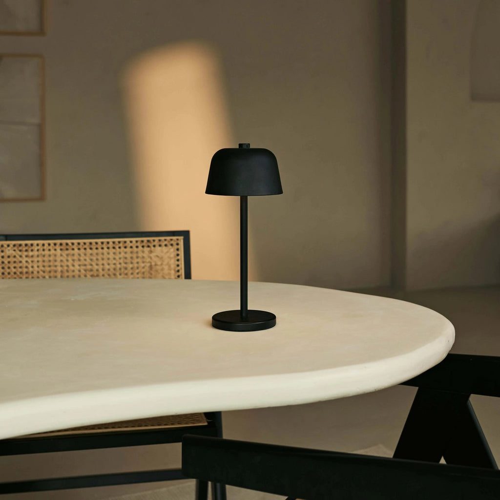 Anton Oplaadbare Tafellamp – Zwart – Metaal & Aluminium – Draadloos – Dimbaar