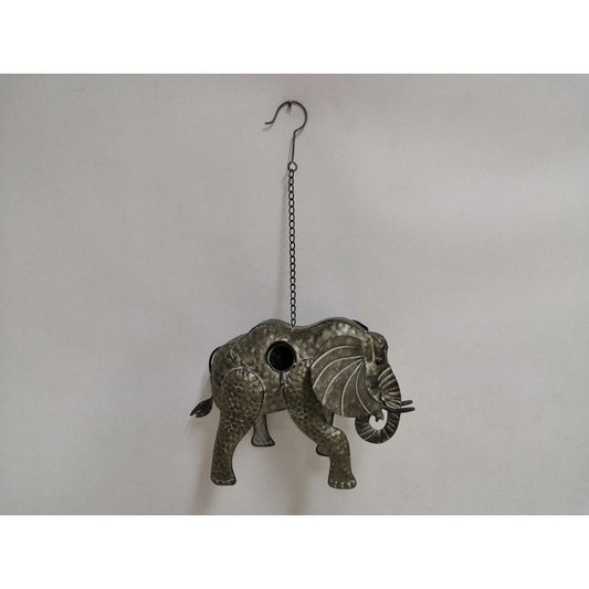 Metalen olifanten vogelhuisje
