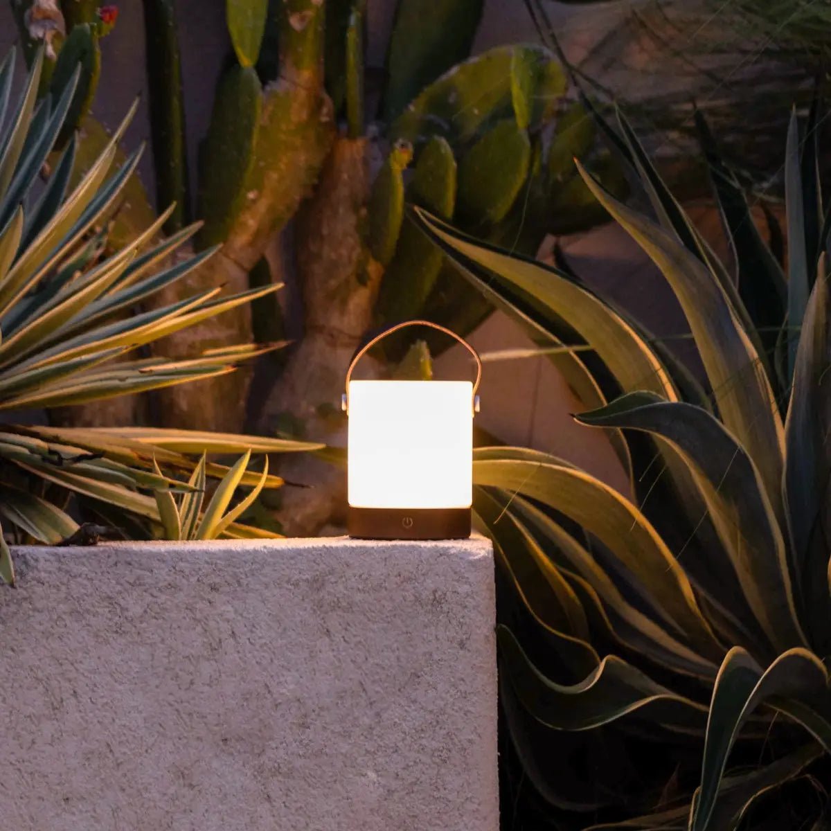 Avery Oplaadbare Tafellamp – Houten Designlamp met Lederen Band