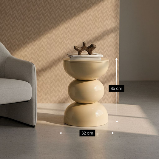 Bijzettafel Luna Beige