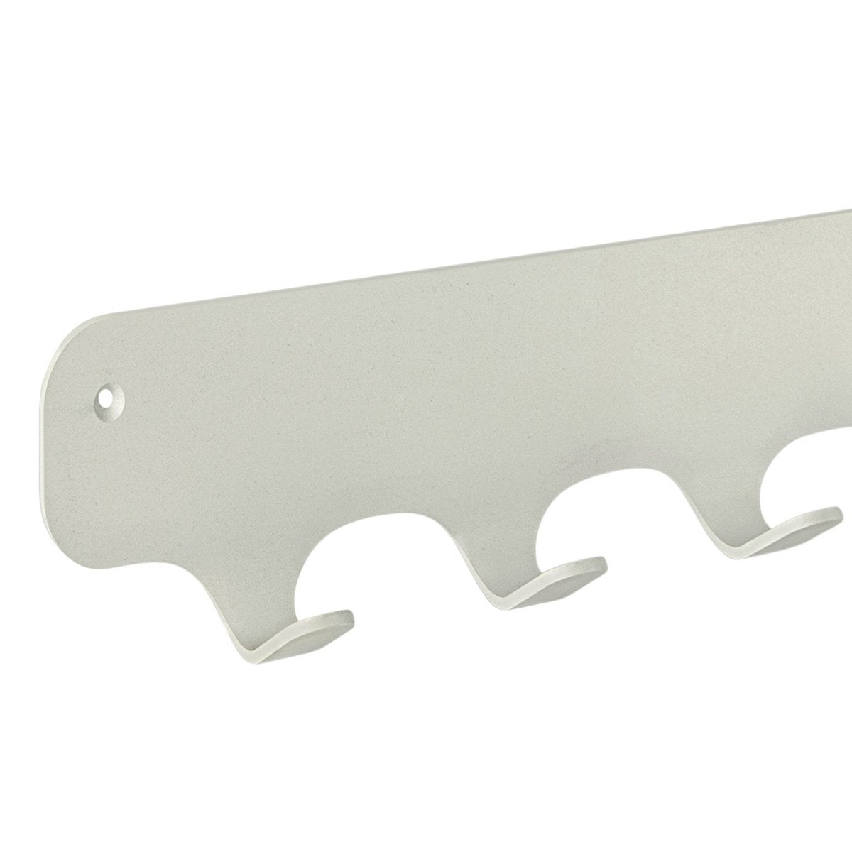 Rounded Seven Wandkapstok – Metaal – 7 Haken Industrieel