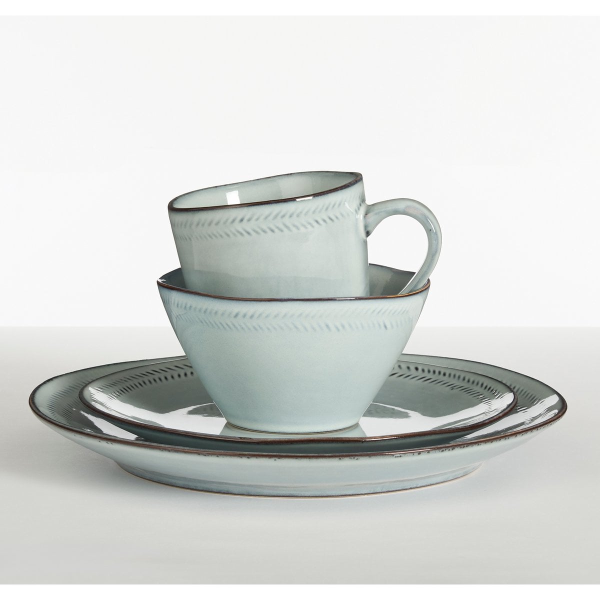 Racco Serviesset – 16-delig Steengoed Servies