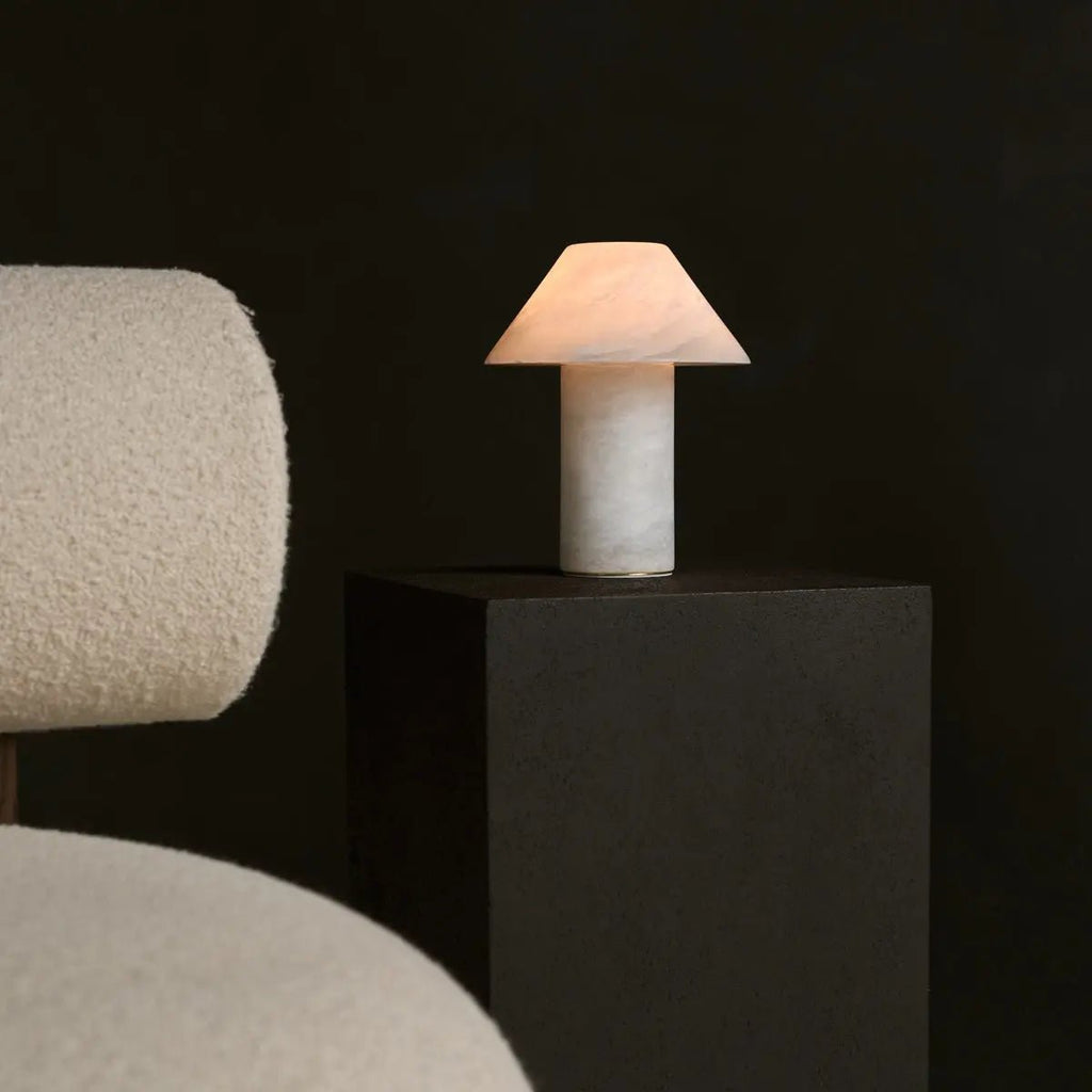 Eleonora Tafellamp – Massief Albast – Luxe Design Lamp