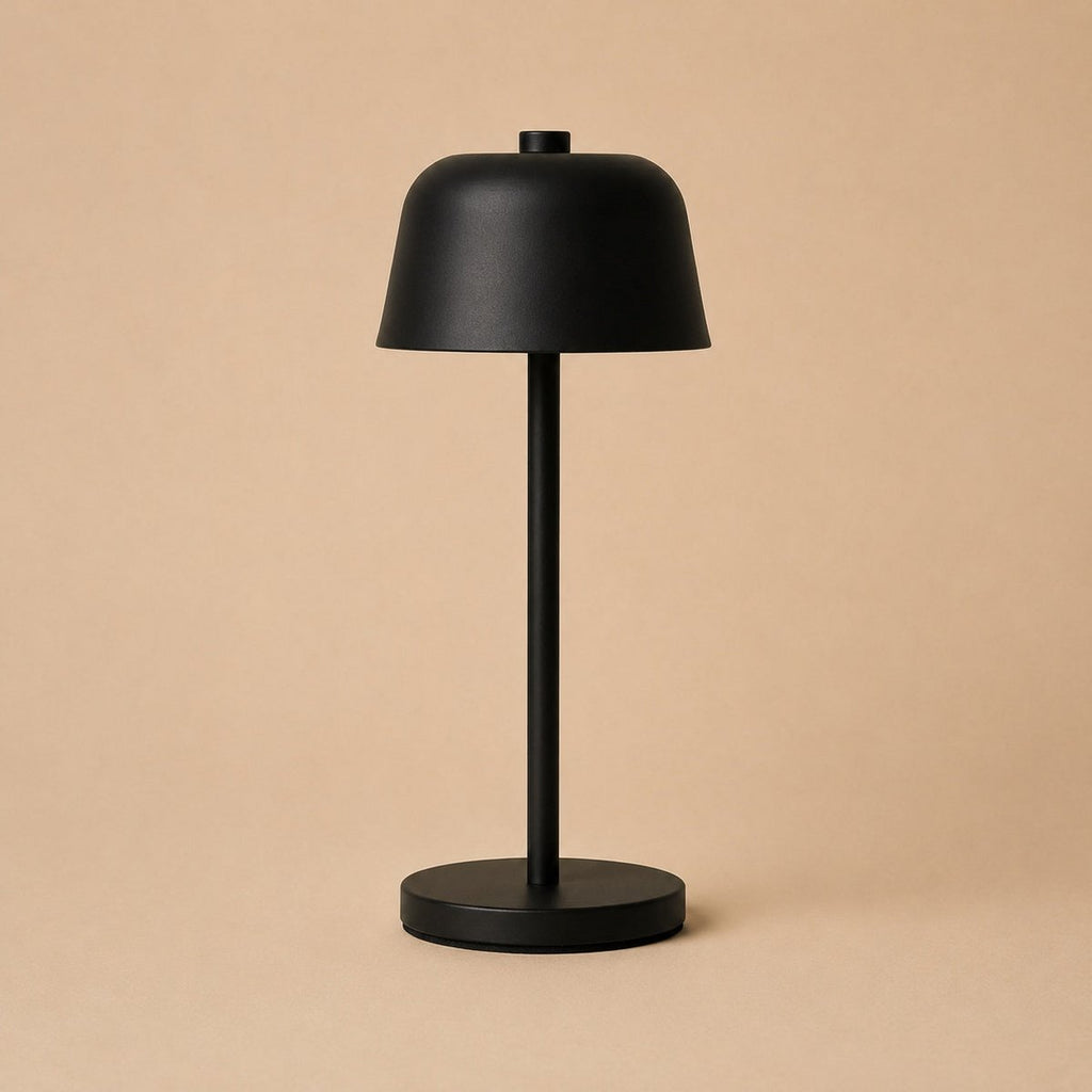 Anton Oplaadbare Tafellamp – Zwart – Metaal & Aluminium – Draadloos – Dimbaar