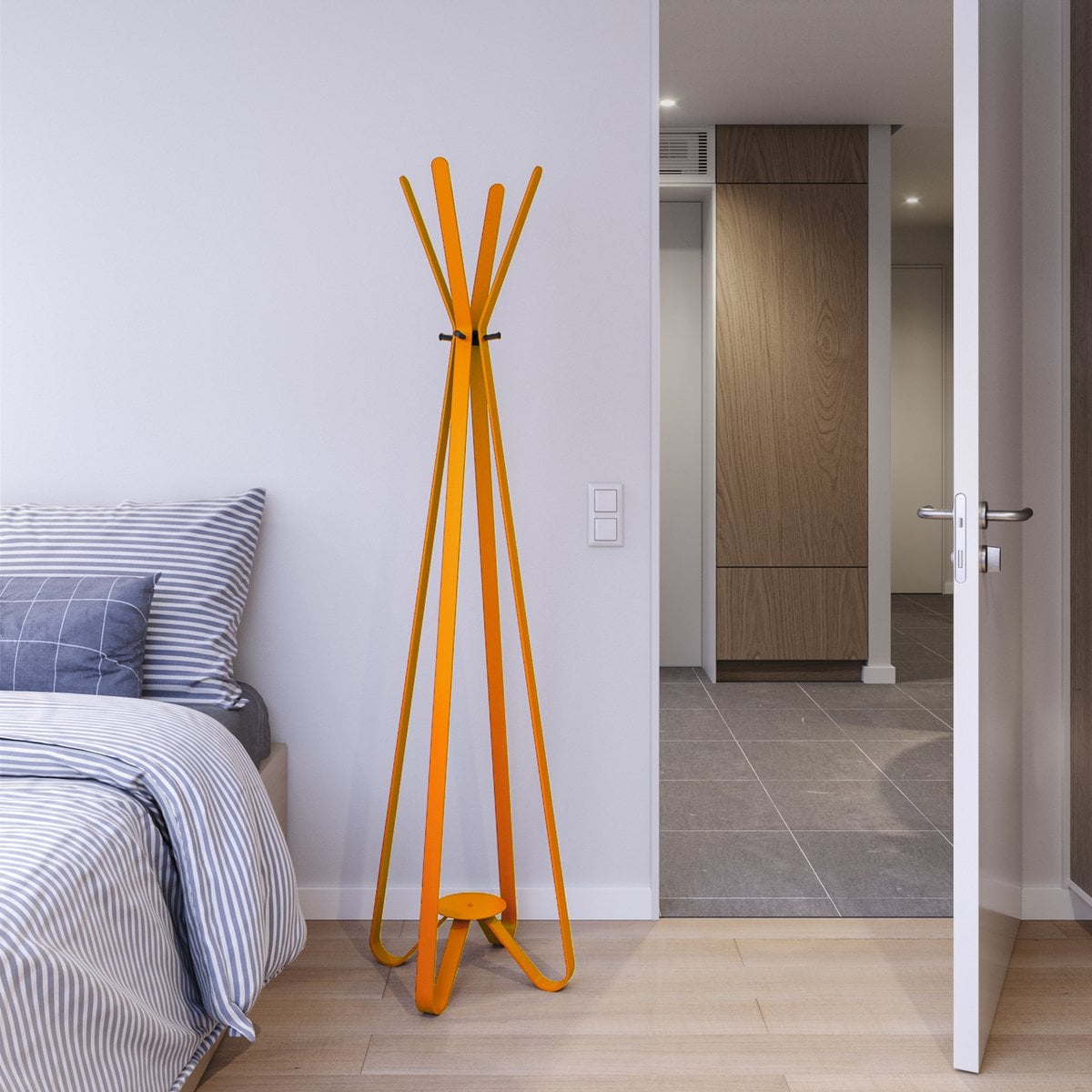 Modi Staande Kapstok – Industriële Stalen Kapstok met 8 Haken