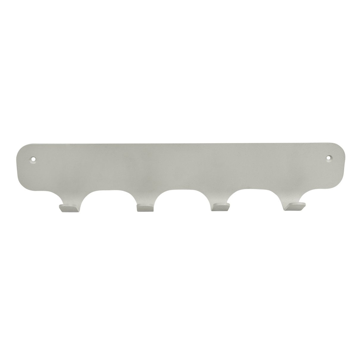 Rounded Four Wandkapstok – Metaal – 4 Haken Industrieel