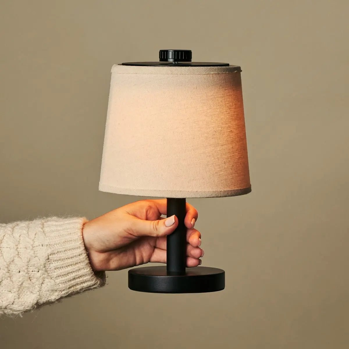 Rover zwarte houten lamp