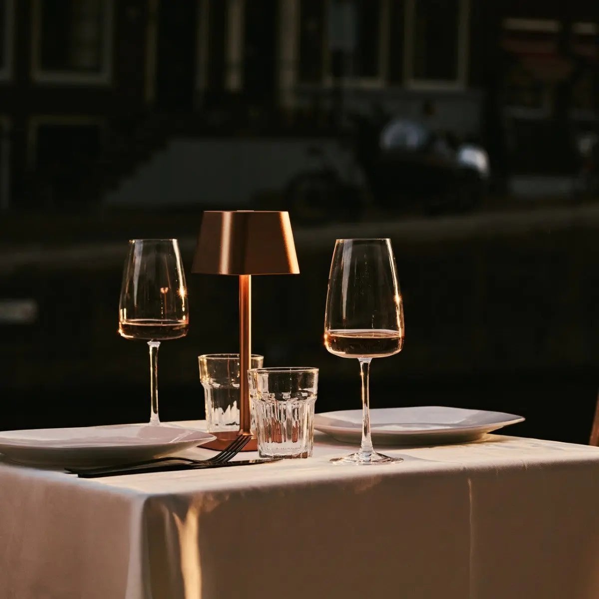 Ava Copper Rechargeable Table Lamp | Stylish, Cordless & Dimmable