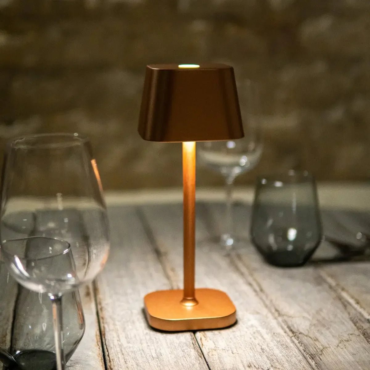 Ava Copper Rechargeable Table Lamp | Stylish, Cordless & Dimmable