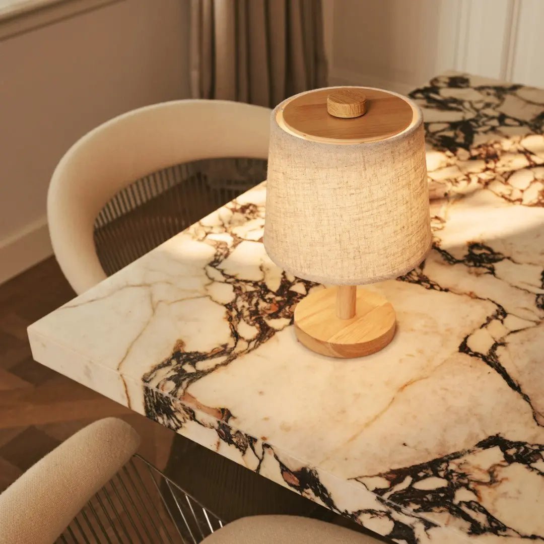 Rover Lichtbruine Houten tafellamp