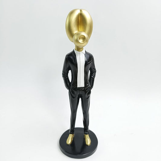 Polyresin trendballon hond