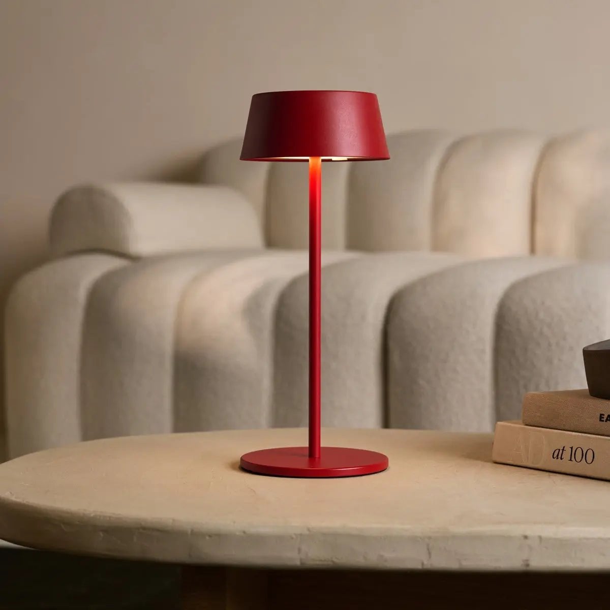 Hugo Berry rode oplaadbare tafellamp