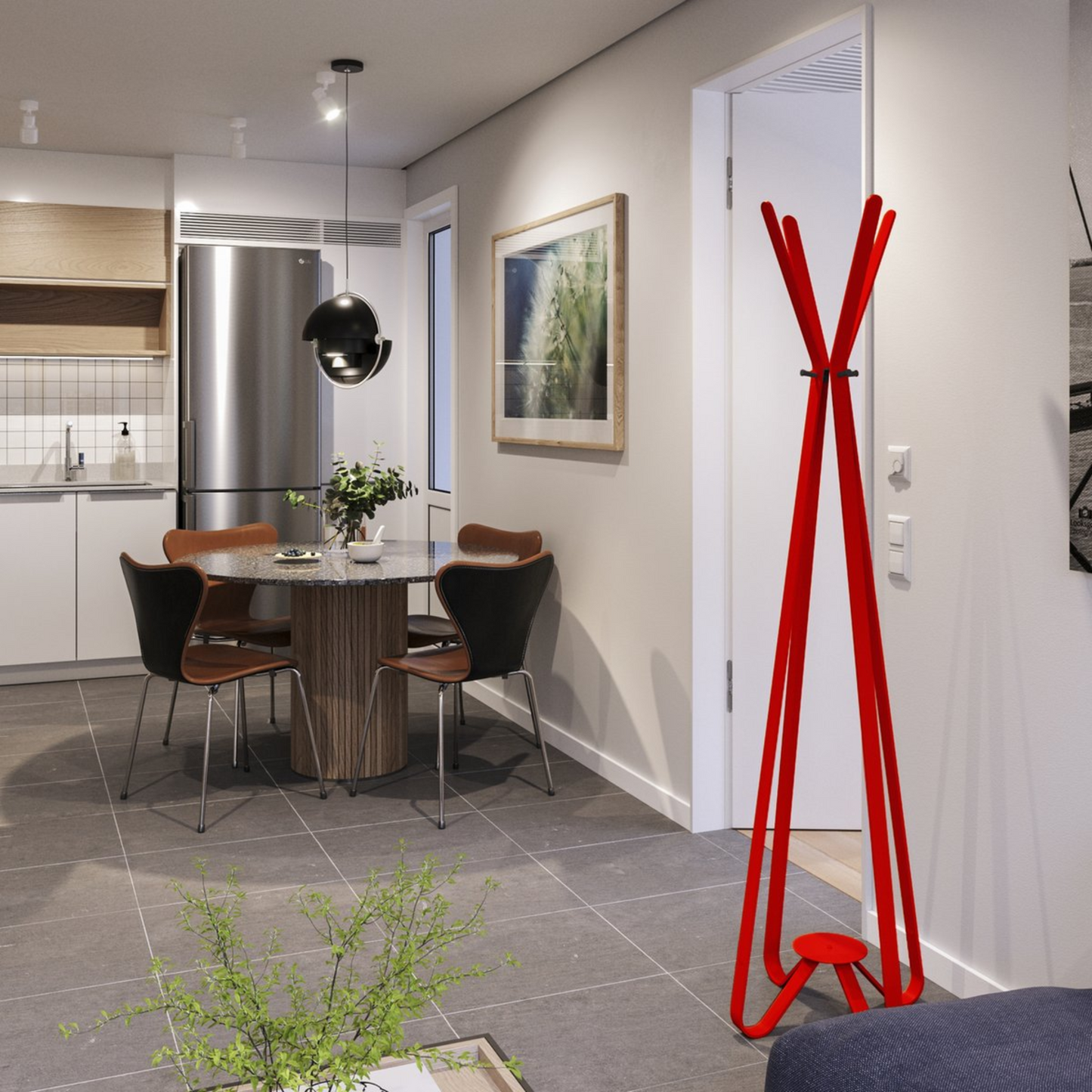 Modi Staande Kapstok – Industriële Stalen Kapstok met 8 Haken