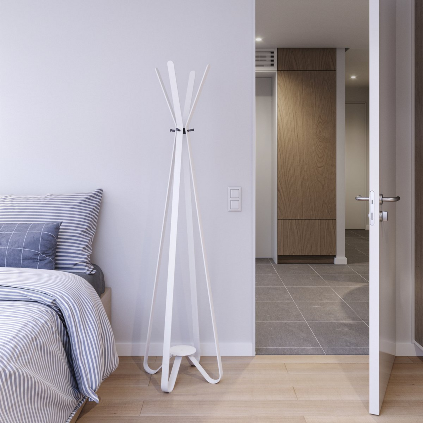 Modi Staande Kapstok – Industriële Stalen Kapstok met 8 Haken